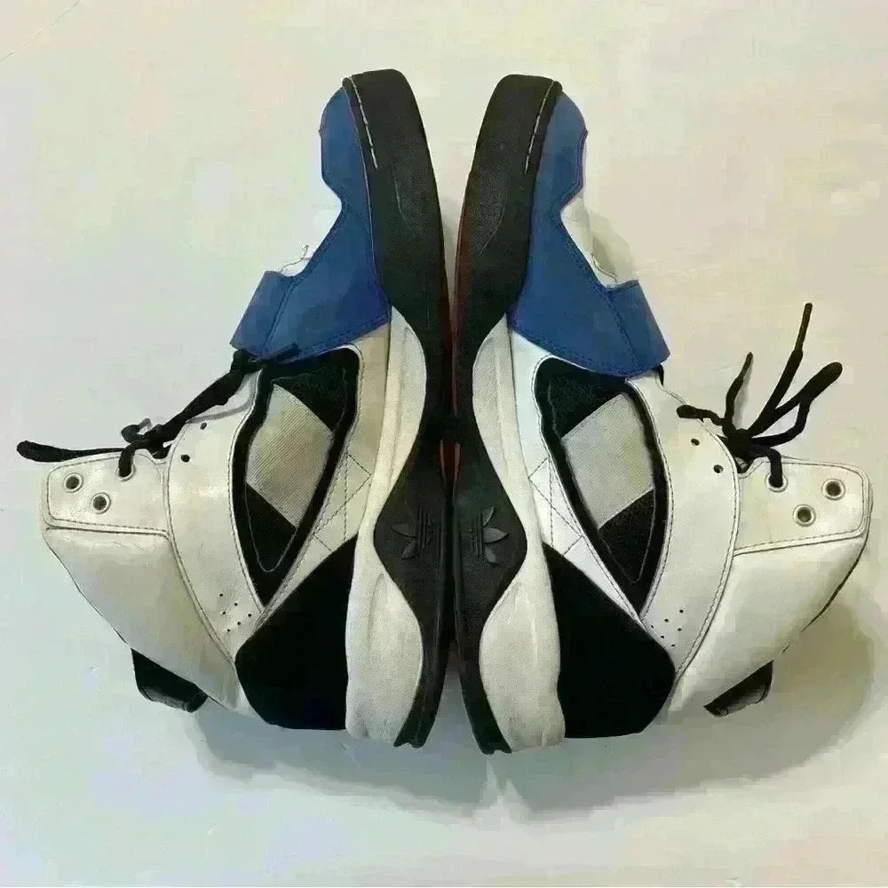 Mens Adidas Streetball 1.5 G99873 Basketball Leather White/Blue/Orange Size 11 - Picture 6 of 12